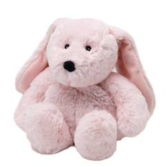 Jouet-Premier âge-Peluches-Peluche bouillotte lapin rose