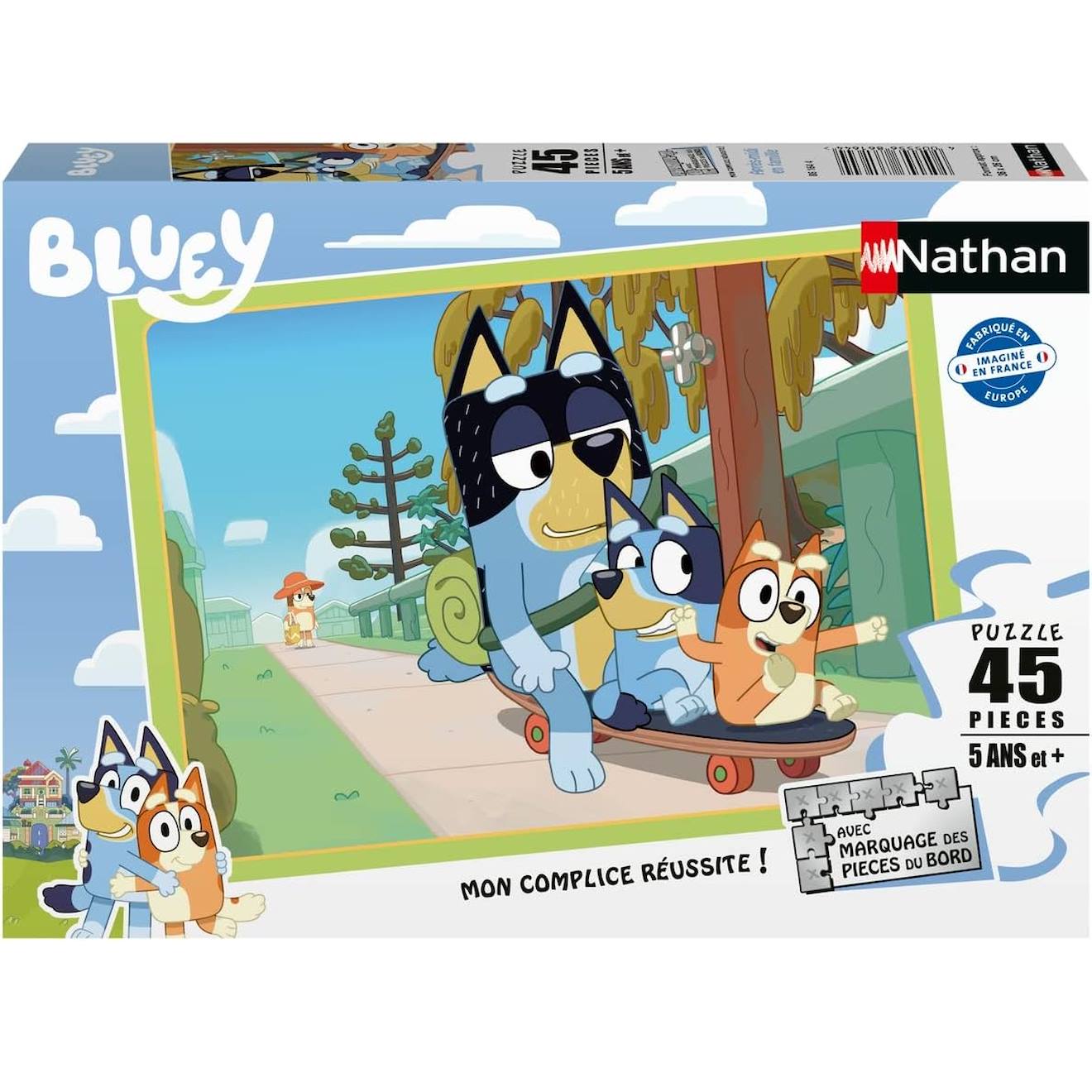 Puzzle Après-midi En Famille Bluey 45 Pcs Bleu