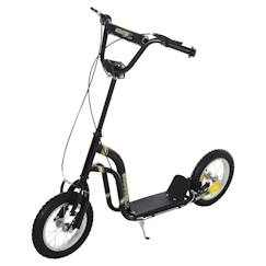 Jouet-Trottinette patinette enfant grands pneus guidon réglable 2 freins béquille