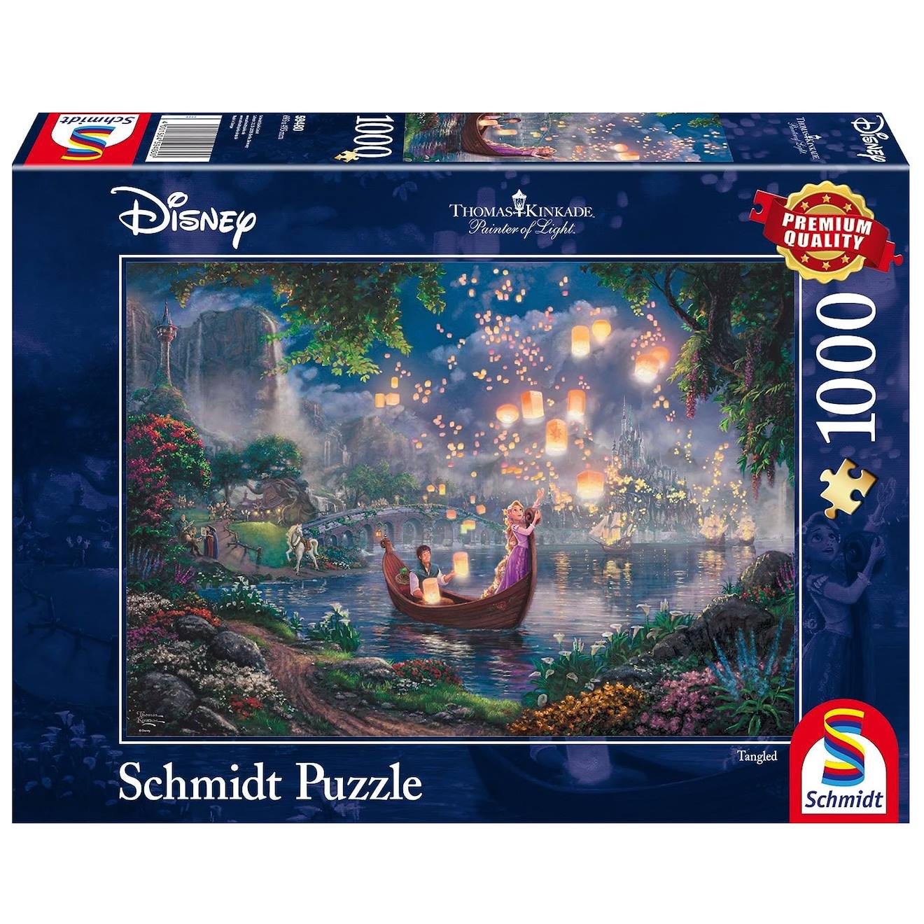 Puzzle Raiponce 1000 Pcs Bleu