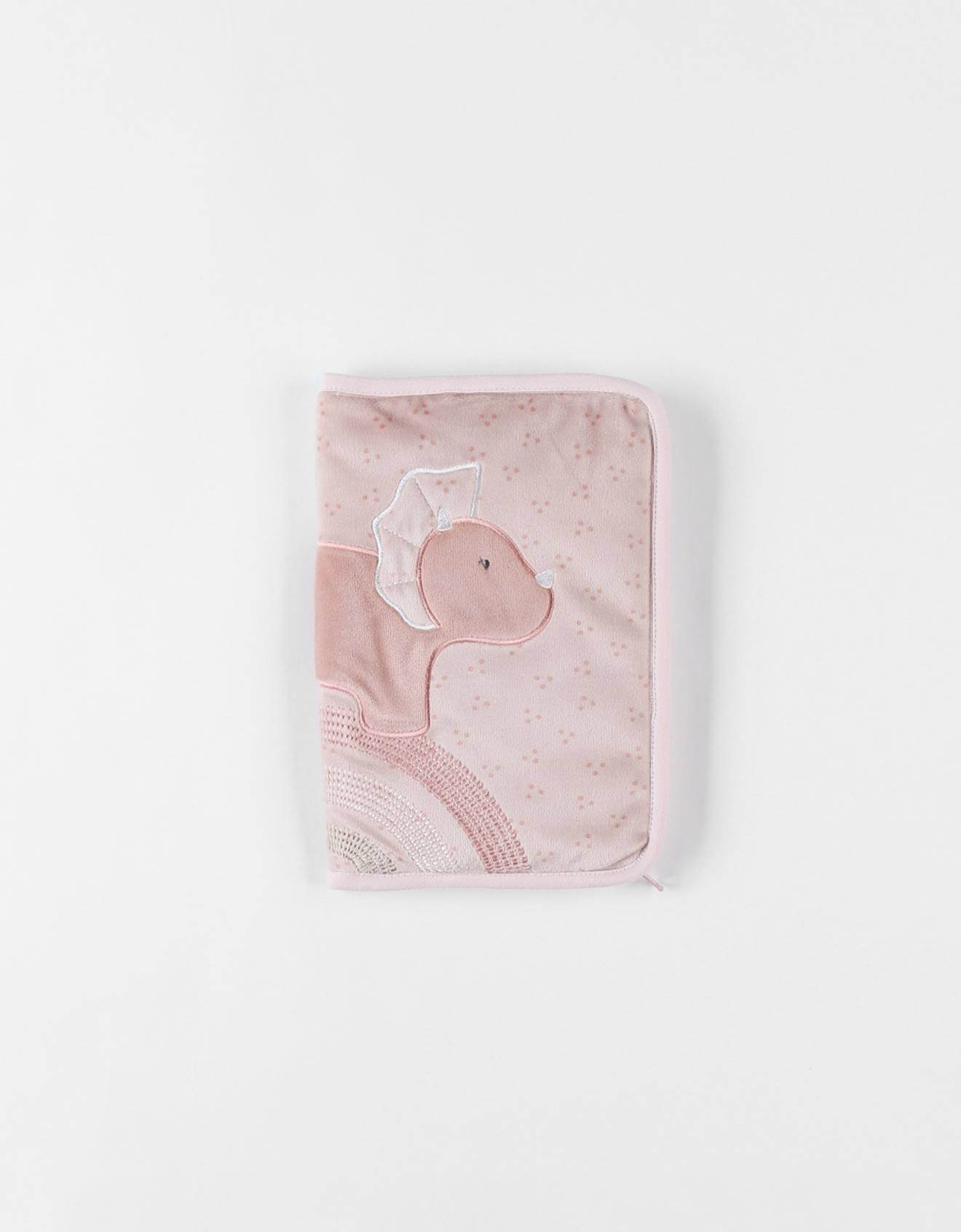 Protège Carnet De Santé Popsie En Veloudoux® Rose