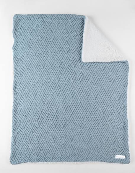 Couverture en coton biosherpa Beige+Bleu+Marron+Rose 7 - vertbaudet enfant 