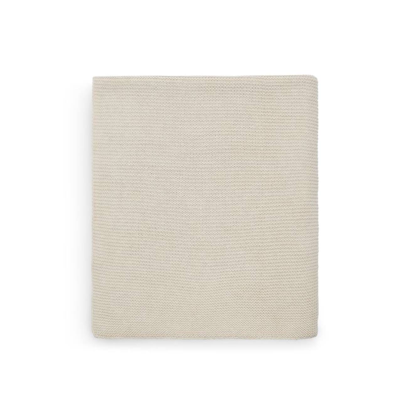 Couverture Berceau Basic Knit En Coton Beige