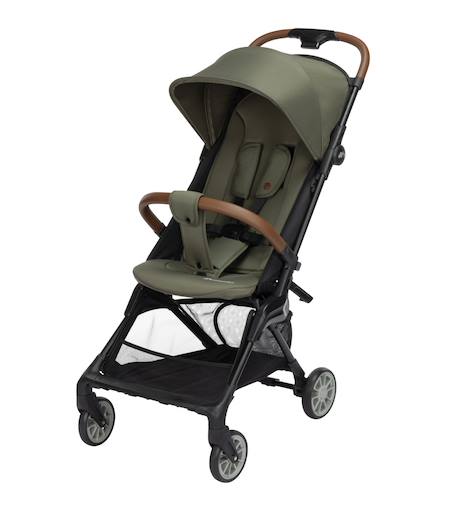 Bébé Confort - Poussette Naissance Ultra Compacte Zephir, Compatible Cabine Vert Mineral