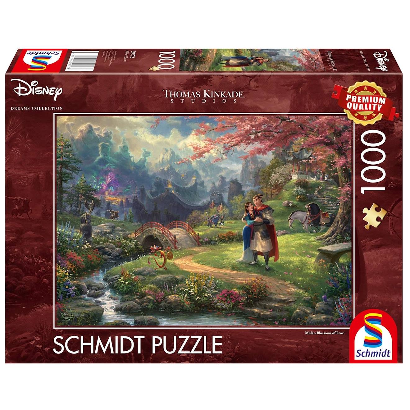 Puzzle Mulan Fleurs D'amour 1000 Pcs Marron
