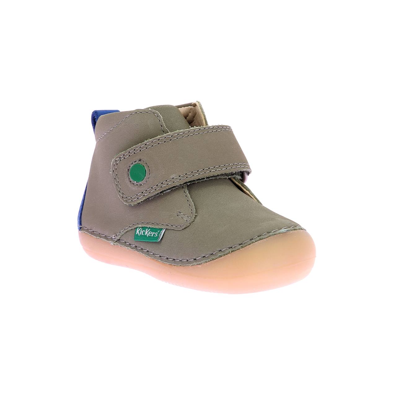 Kickers - Bottillons Bébé Sabio Kaki Bleu