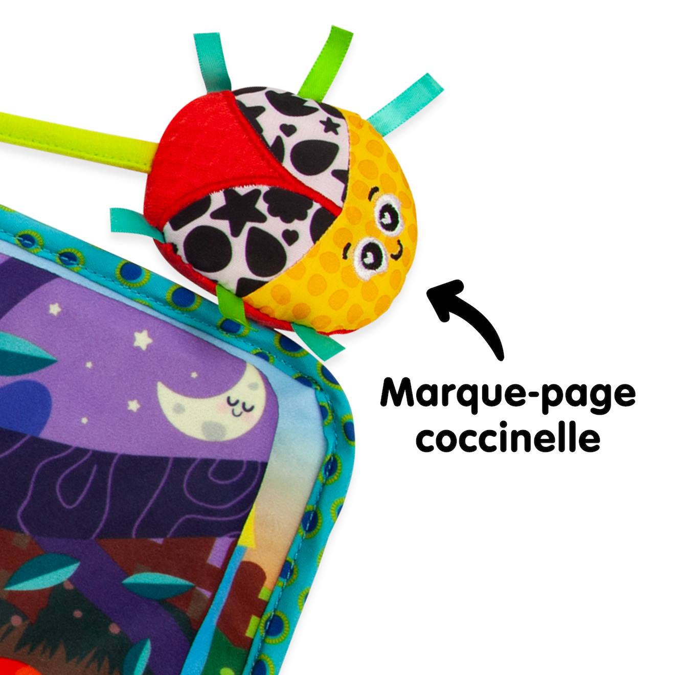 Livre D'Éveil En Tissu TOMY Lamaze 'Mon Livre De Couleurs' - Livre à Clip Pour Poussette, Bébé Dès La Naissance