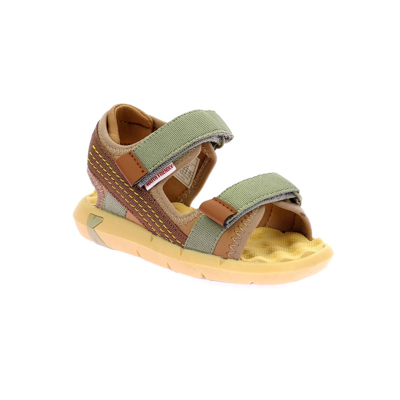 Sandales Enfant Kickjune Marron Vert