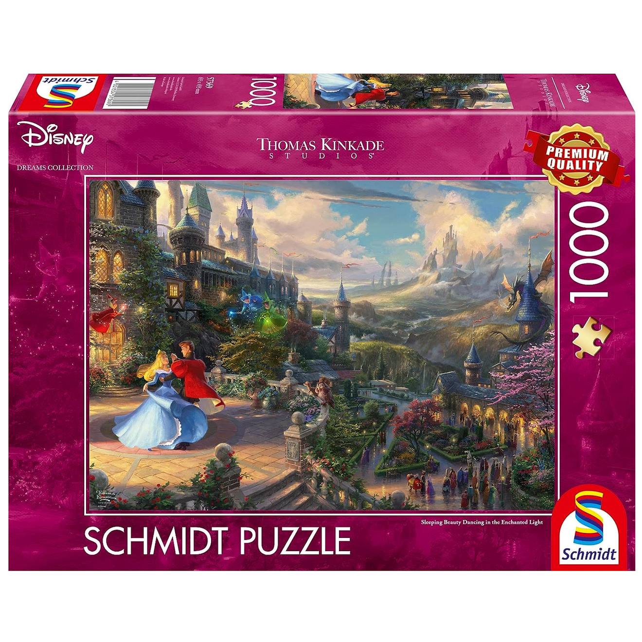 Puzzle La Belle Au Bois Dormant Dansant 1000 Pcs Rose
