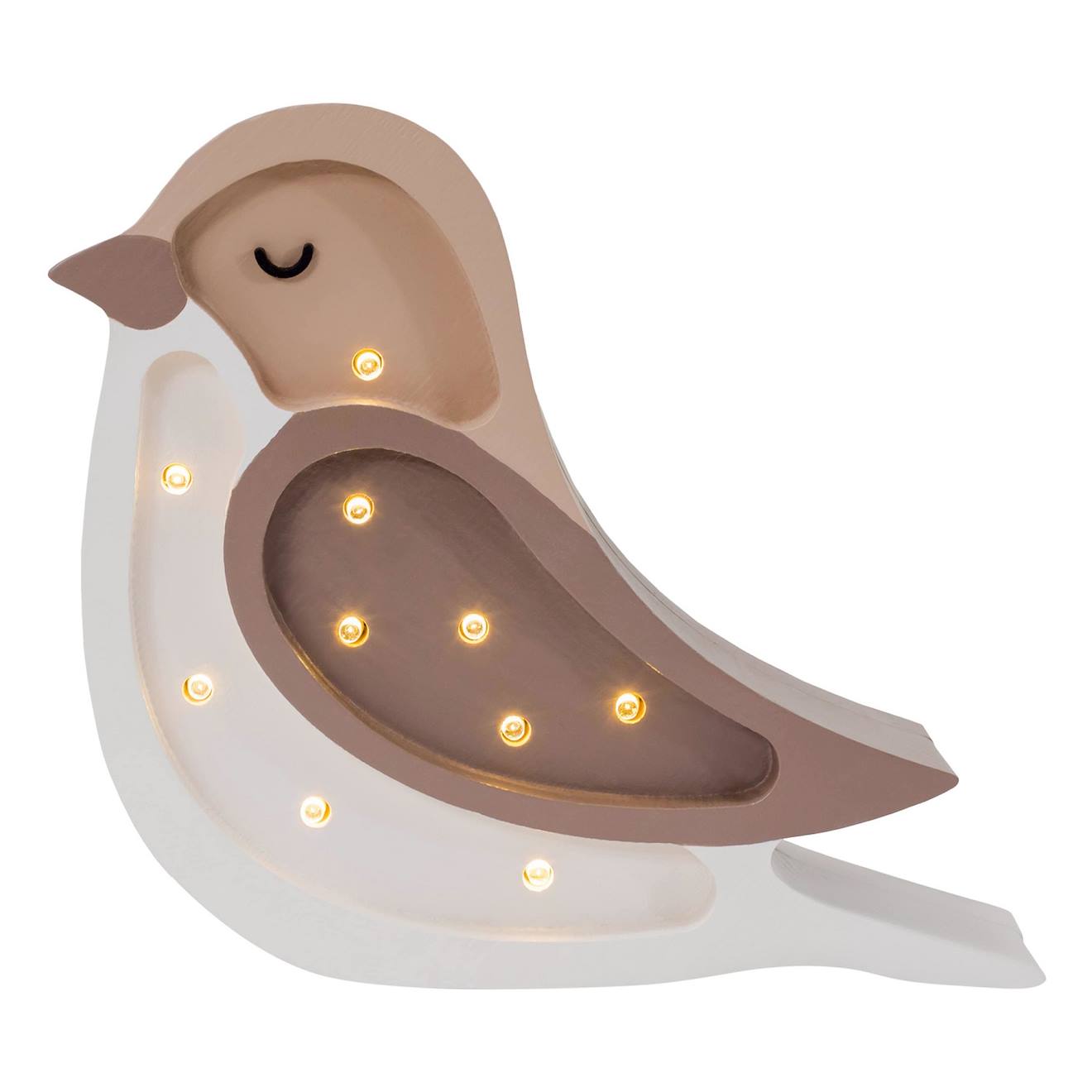 Lampe Veilleuse Oiseau Beige