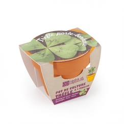 Jouet-Jeux de plein air-Trèfle à 4 feuilles en pot de culture