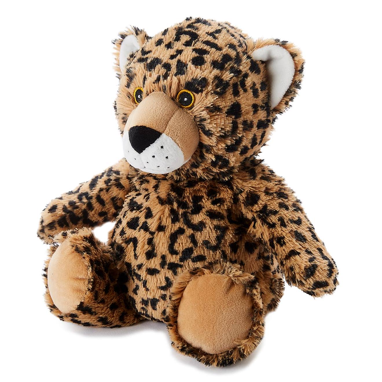 Peluche Bouillotte Léopard Junior Beige
