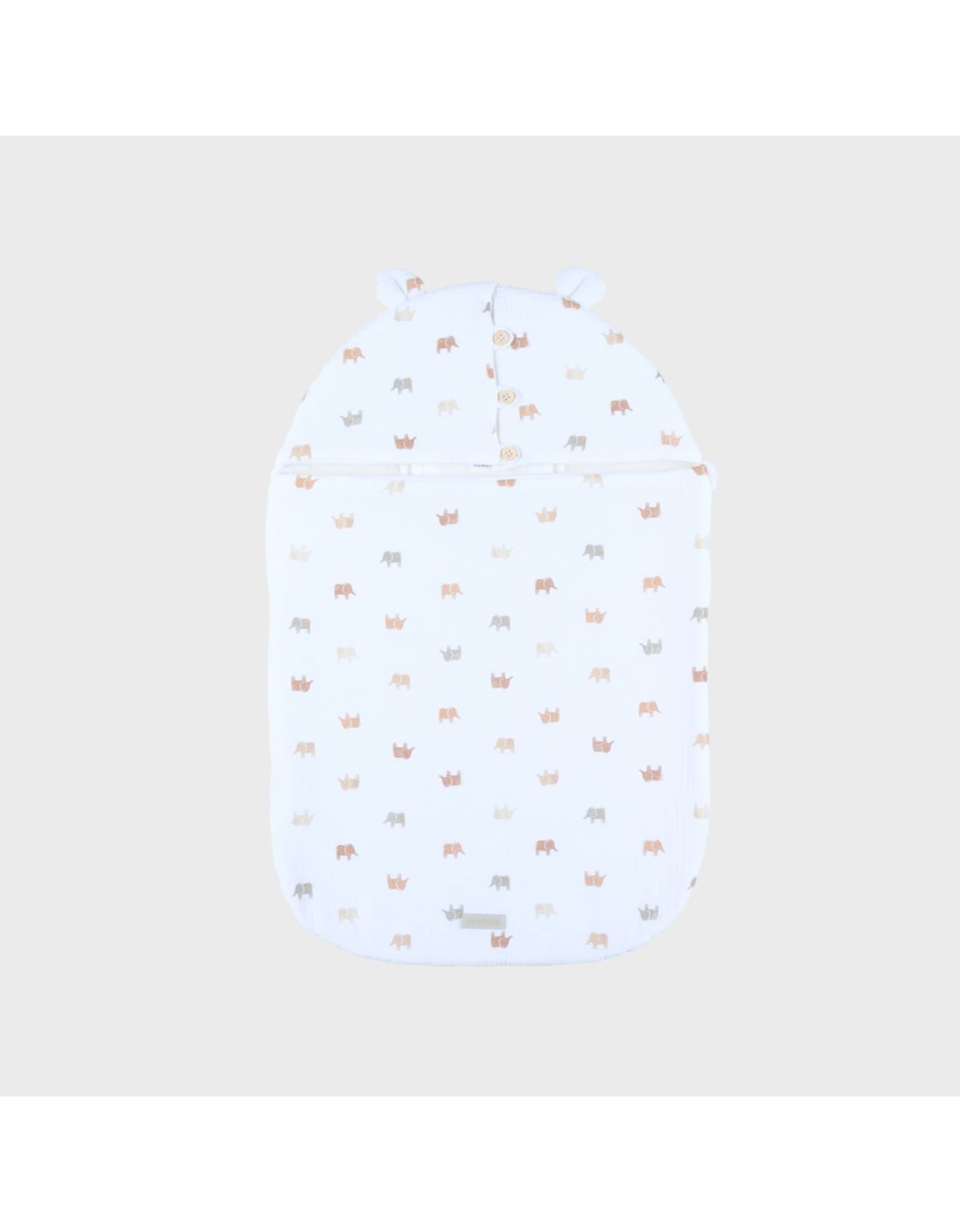 Nid D'ange Mousseline De Coton Et Jersey Blanc