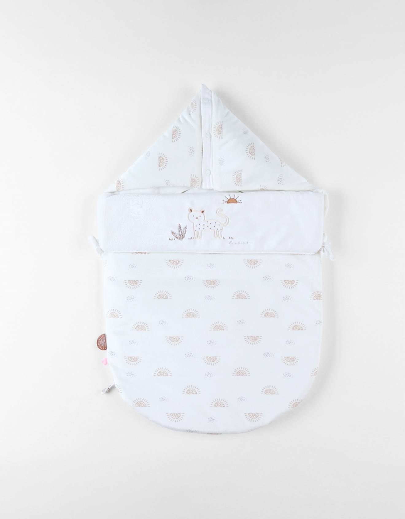 Nid D'ange Babou En Veloudoux Blanc