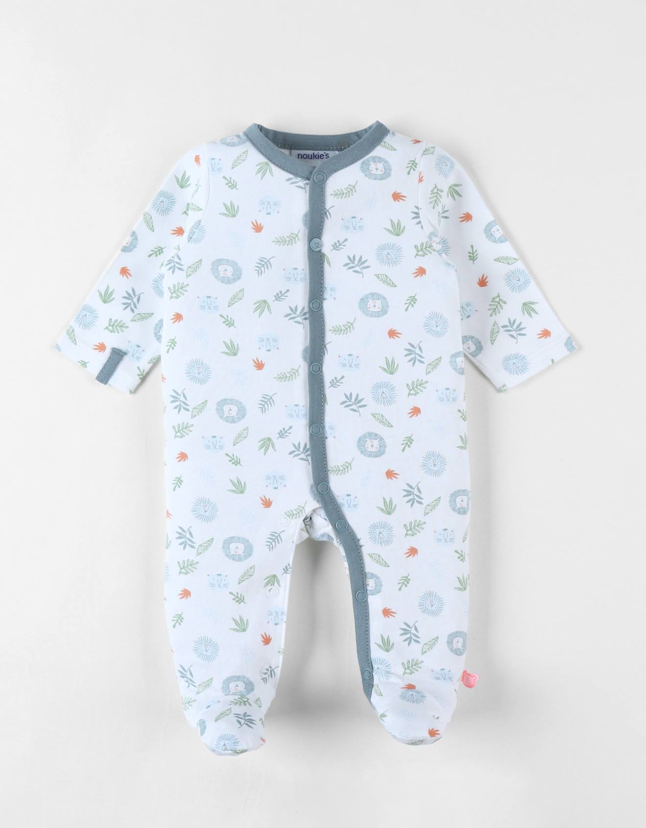 Pyjama 1 Pièce Imprimé Animalier En Jersey Ecru