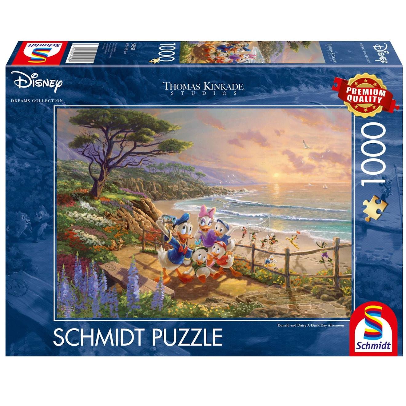Puzzle Donald Et Daisy 1000 Pcs Bleu