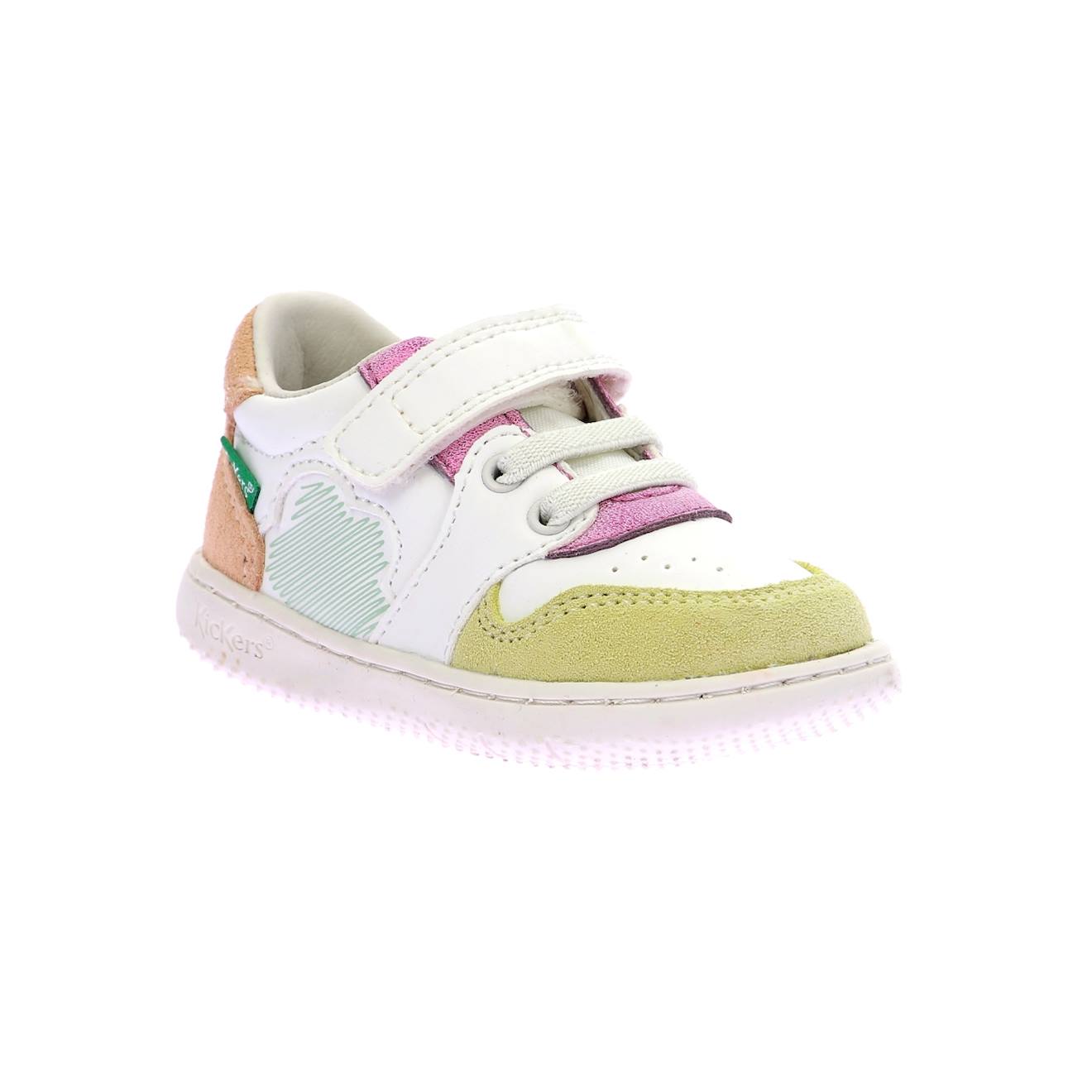 Baskets Basses Bébé Kickbrownie Blanc Multicolore