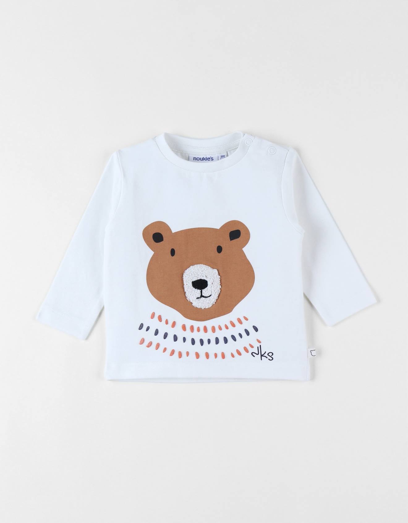 T-shirt Ours Blanc