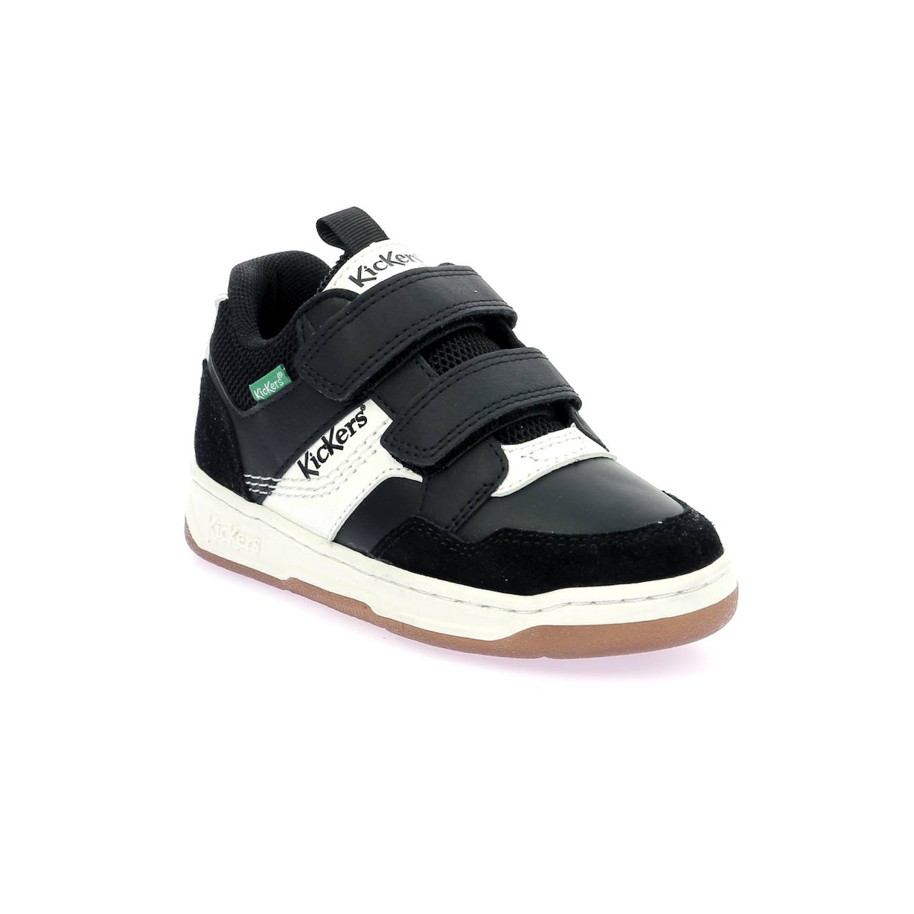 Sneakers Basses Enfant Kickbiking Noir Blanc