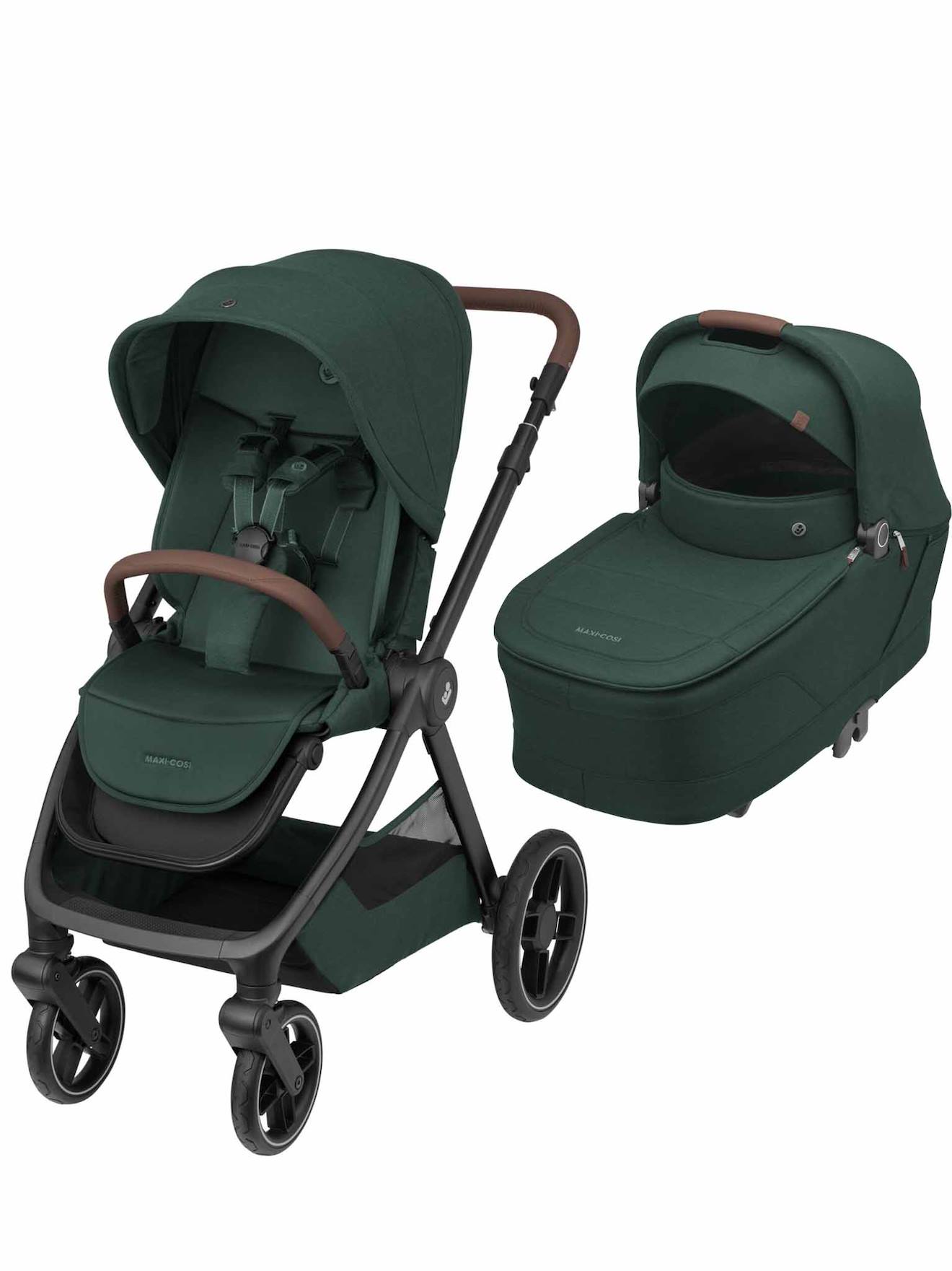 Poussette Naissance Oxford Avec Nacelle Sense Vert Twillic