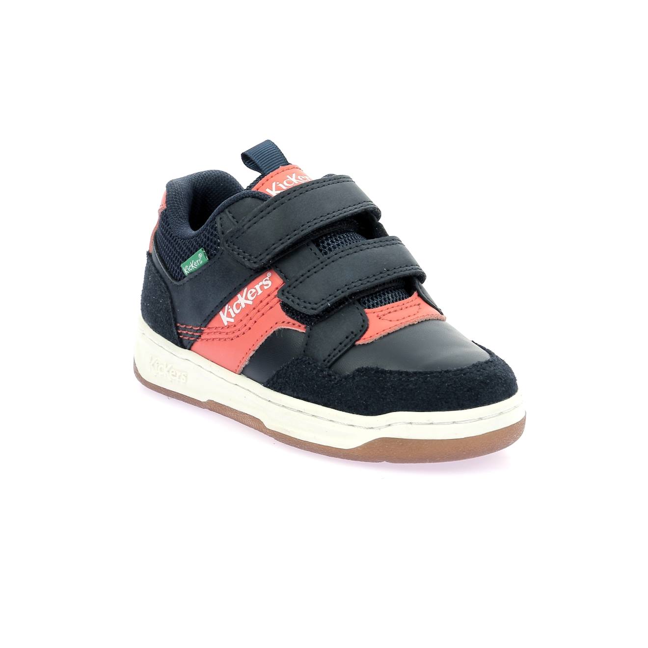 Sneakers Basses Enfant Kickbiking Marine Orange