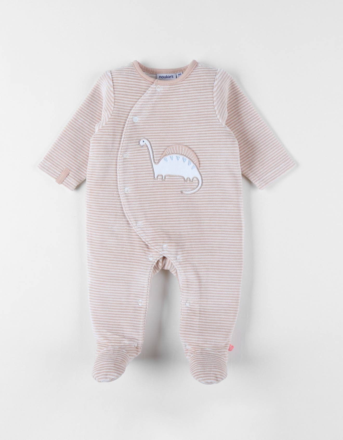 Pyjama En Velours Côtelé Dinosaure Beige