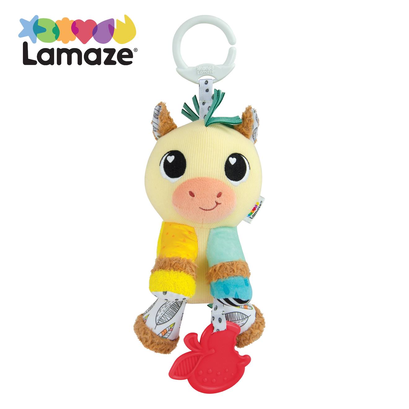 Peluche Carson Le Cheval De Trait À Clip Pour Landau Et Poussette Multicolore
