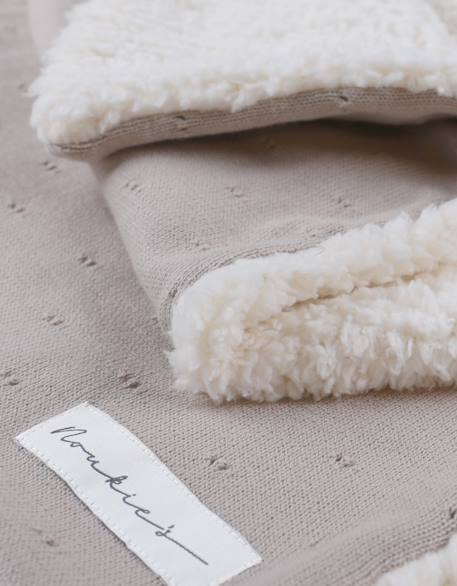 Couverture en coton biosherpa Beige+Bleu+Marron+Rose 5 - vertbaudet enfant 