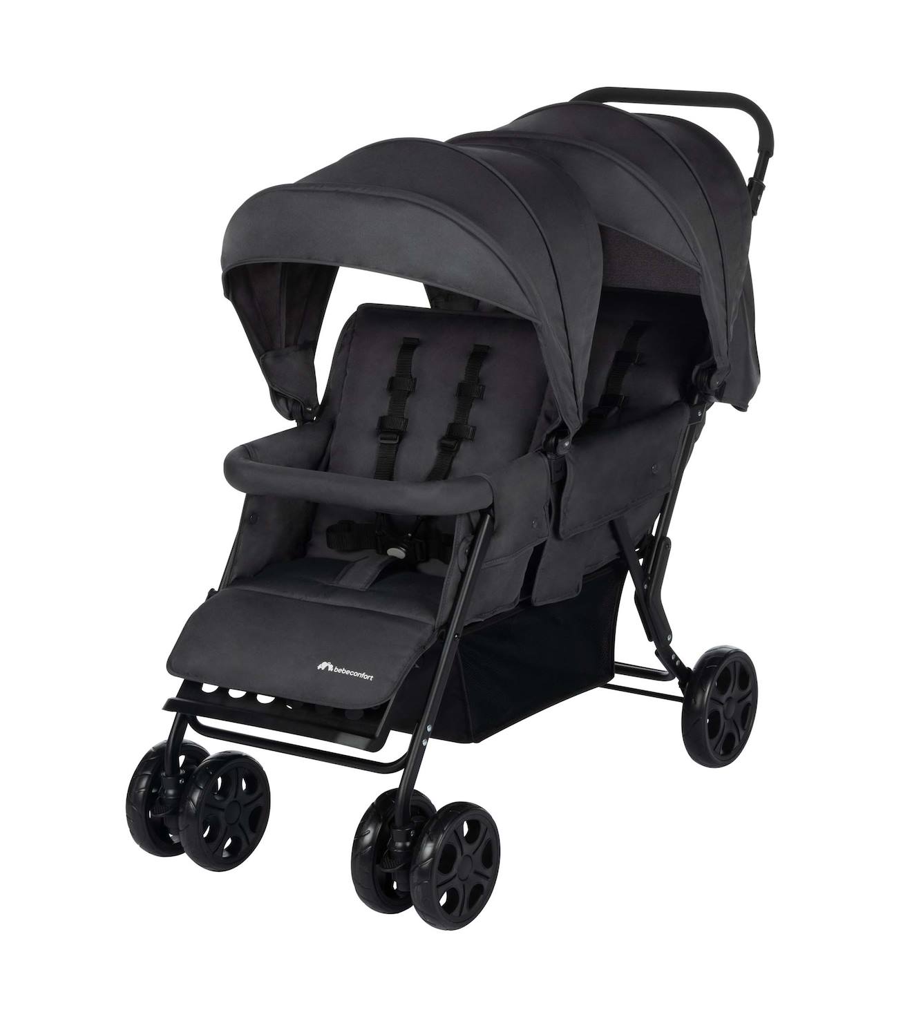 Poussette Double Pour Enfants D'âges Rapprochés Teamy Graphite Minéral
