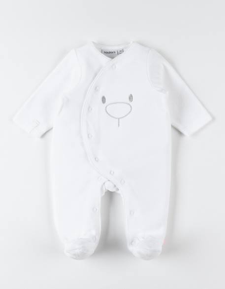 Noukies - Pyjama Dors-bien En Velours Blanc