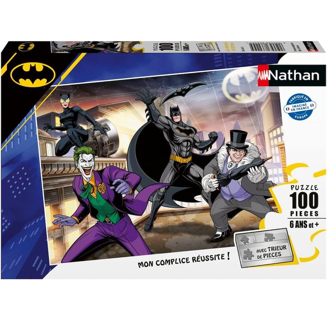 Puzzle Les Ennemis De Batman 100 Pcs Noir