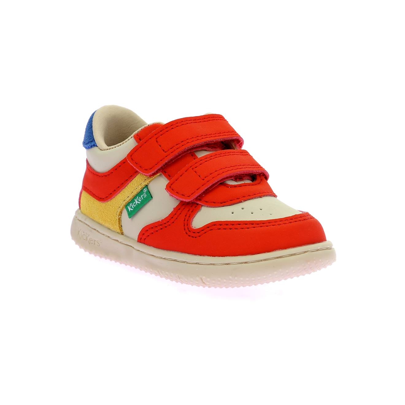 Sneakers Basses Bébé Kickmotion Beige Rouge Jaune