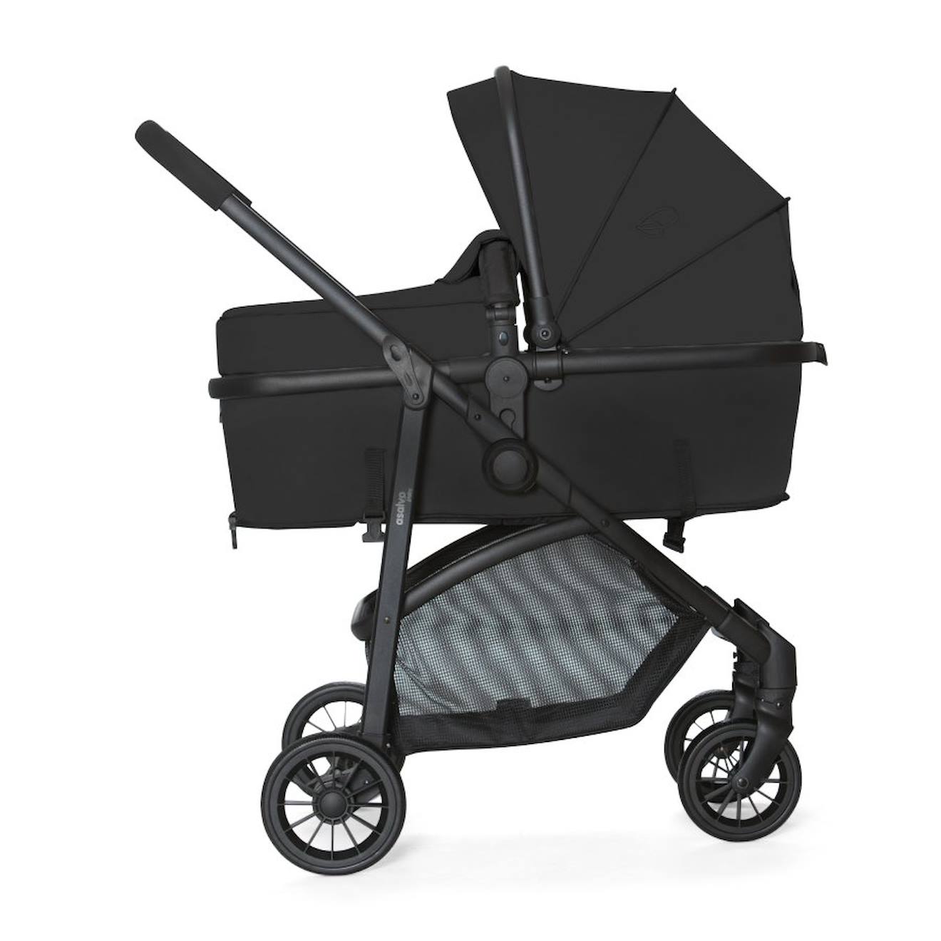 ASALVO - Trio Convertible Poussette-nacelle-siège Auto Biarritz Noir