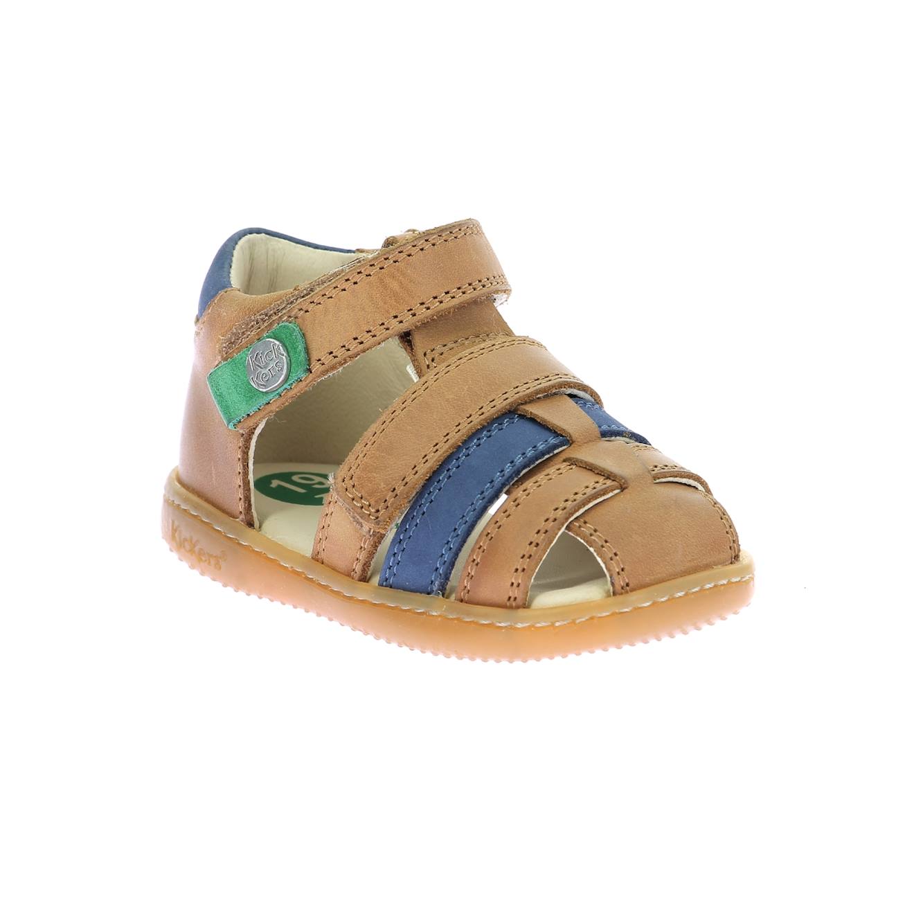 Sandales Bébé Kick Pod Camel Marine