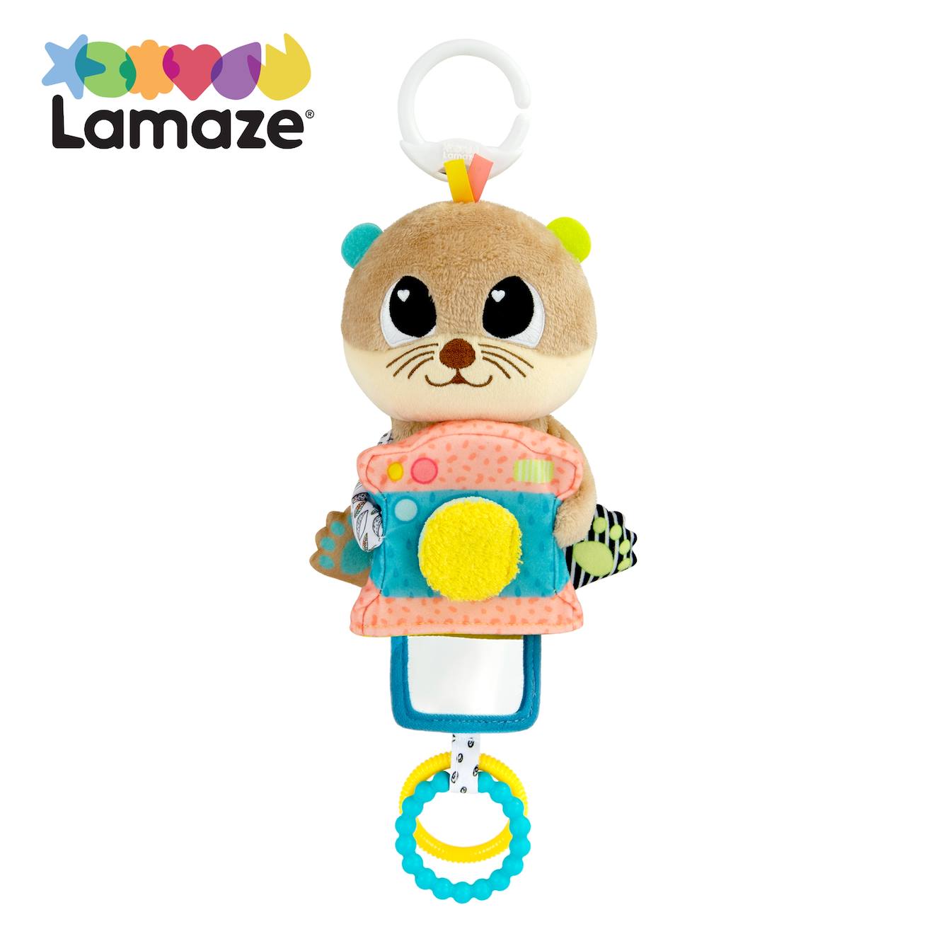 Peluche Arty La Loutre À Clip Pour Landau Et Poussette Multicolore