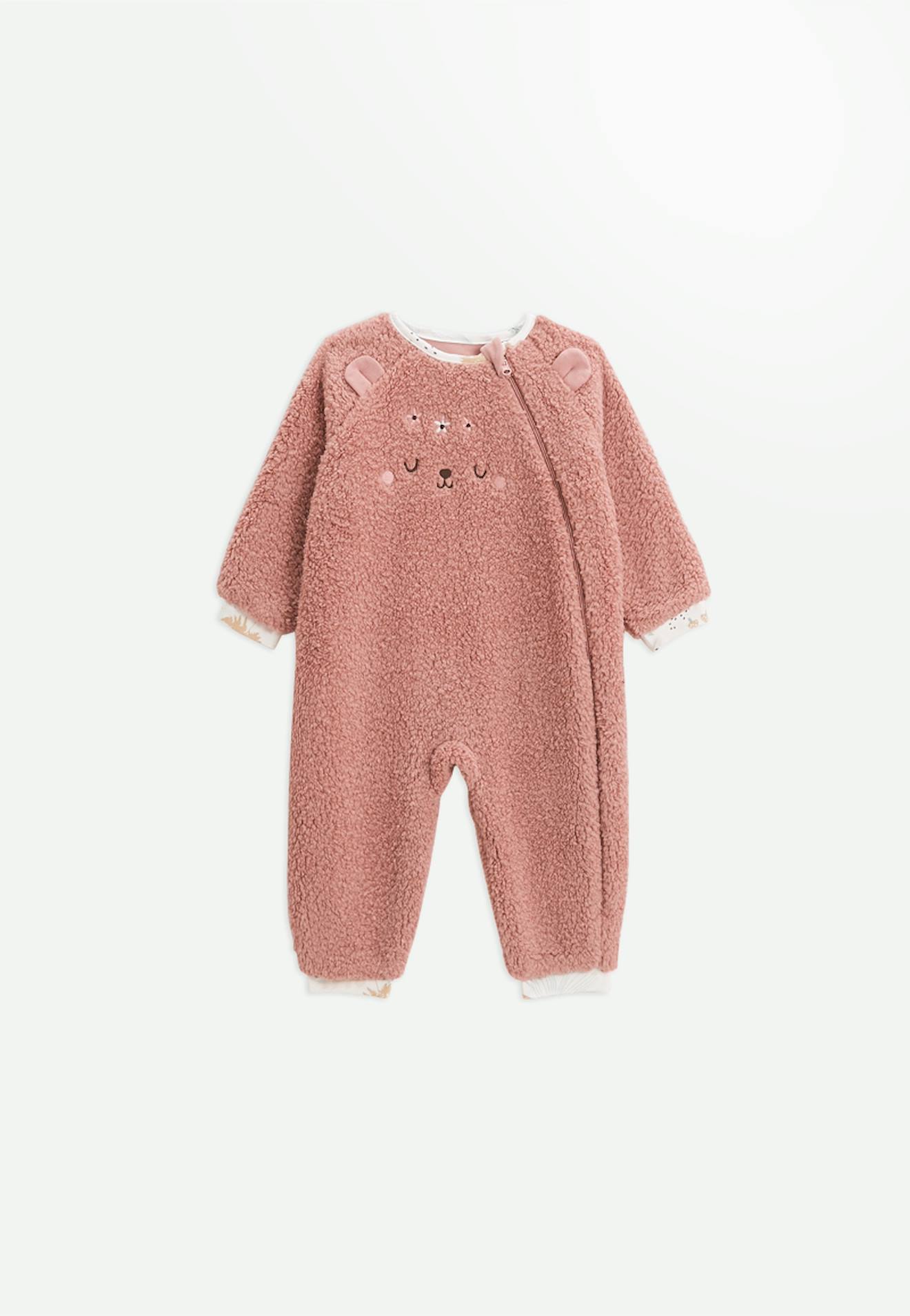 Surpyjama Bébé En Sherpa Bloom Rose