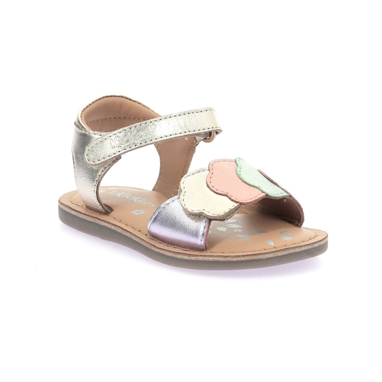 Kickers - Sandales Bébé Dyastar Or Multico