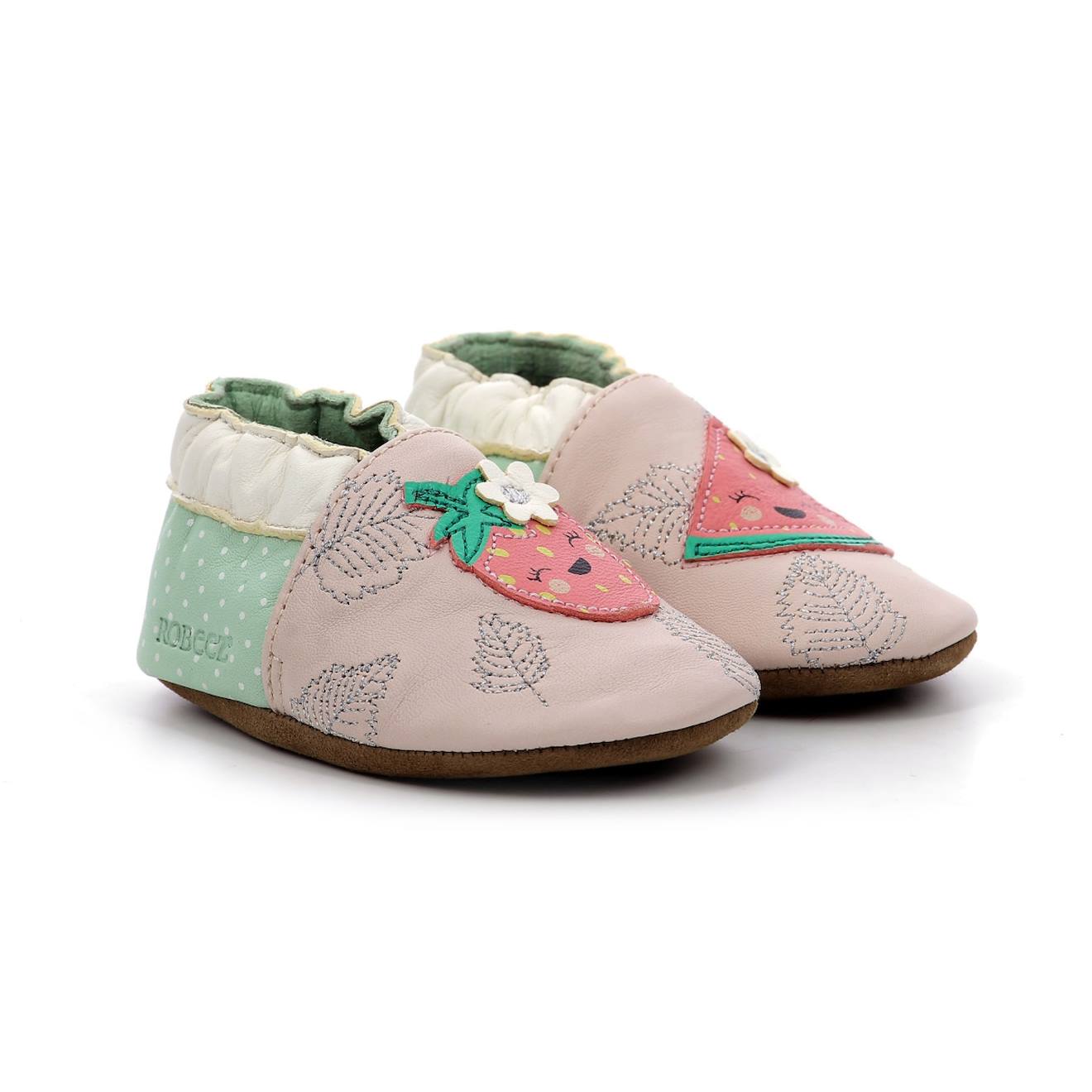 Chaussons Fruit's Party Rose Clair Vert Clair