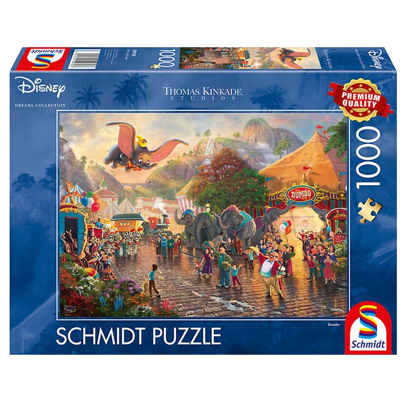 Puzzle Dumbo 1000 Pcs Bleu