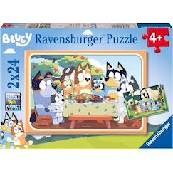 Jouet-Puzzle c'est parti avec bluey 2x24 pcs