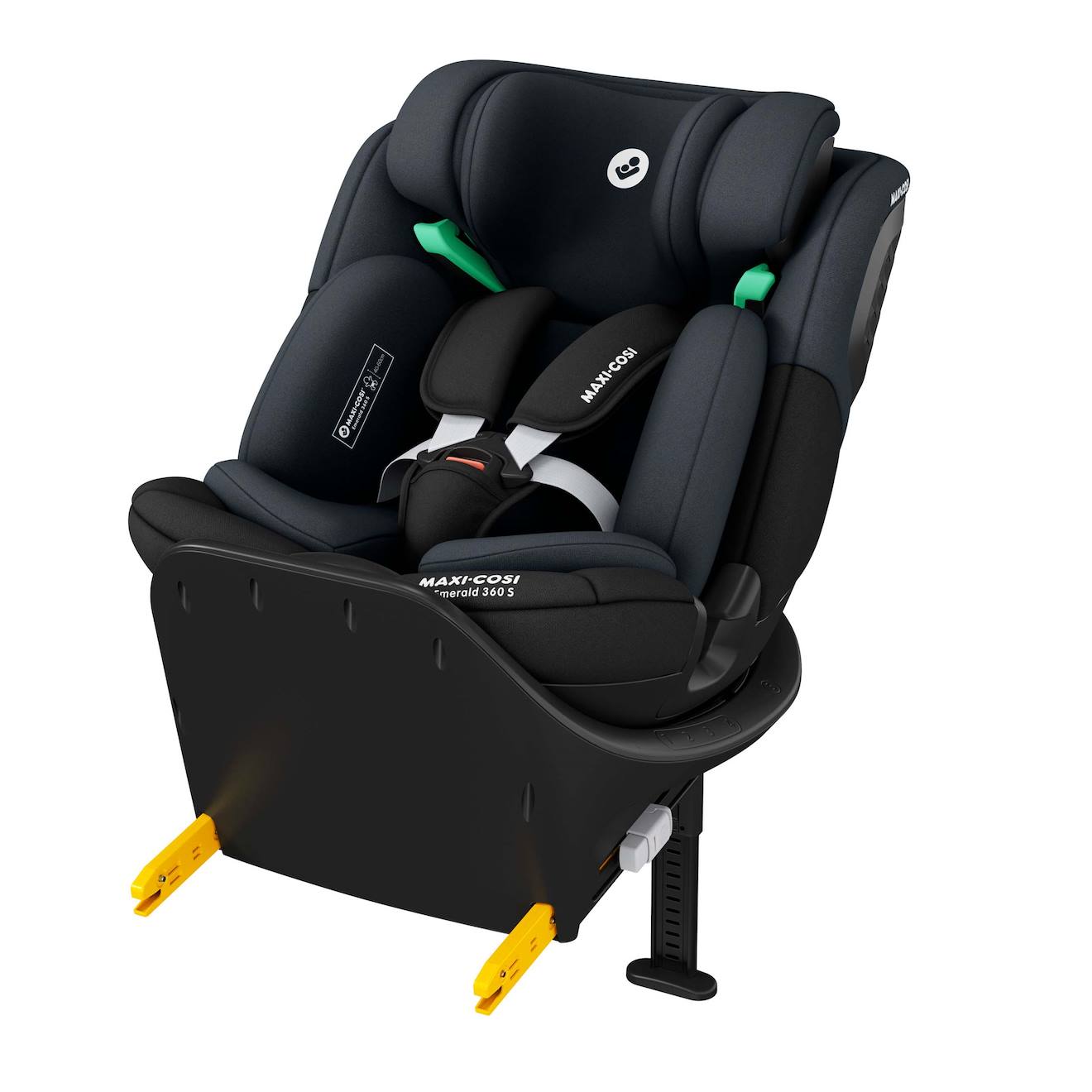 Siège Auto Pivotant Evolutif Et I-size Emerald 360 S, Noir Tonal