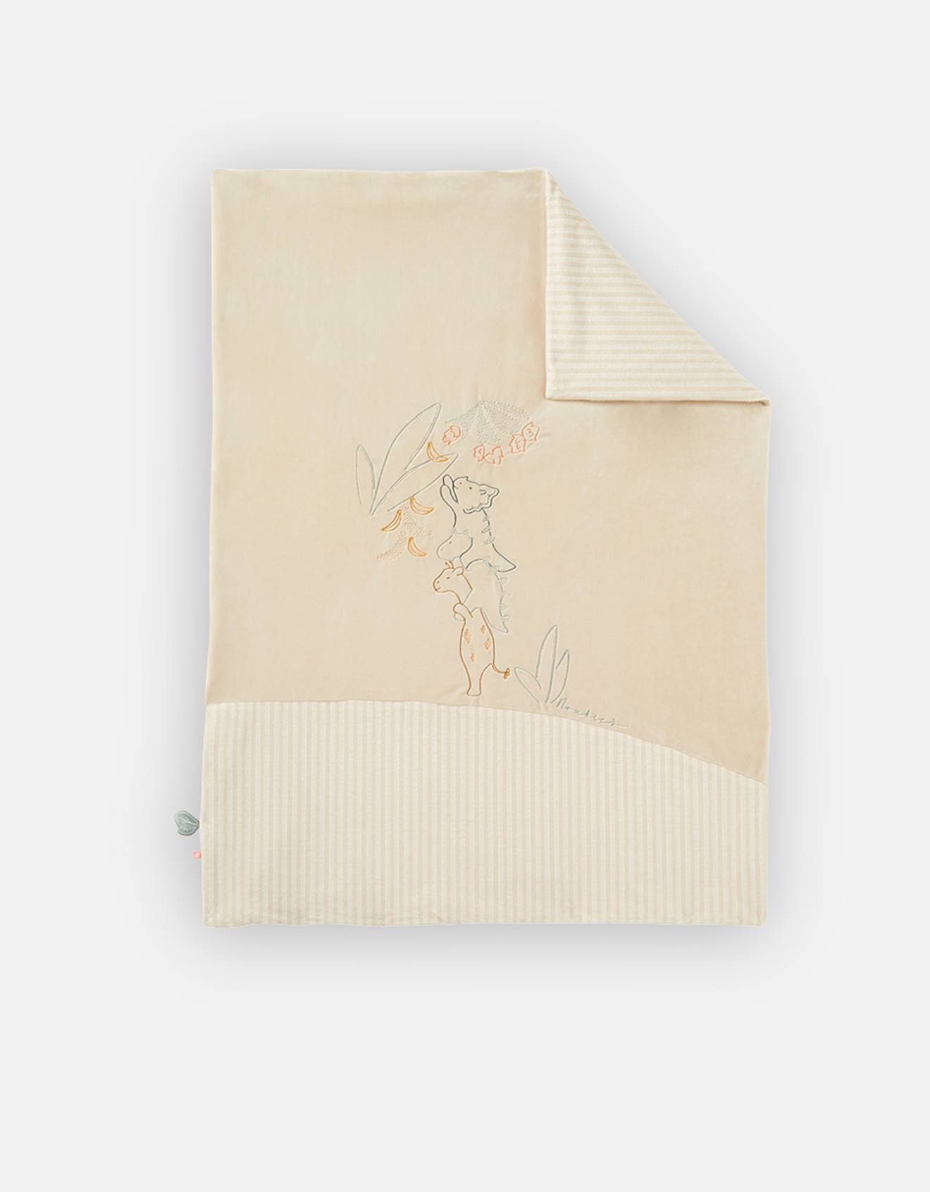 Couverture En Veloudoux Beige