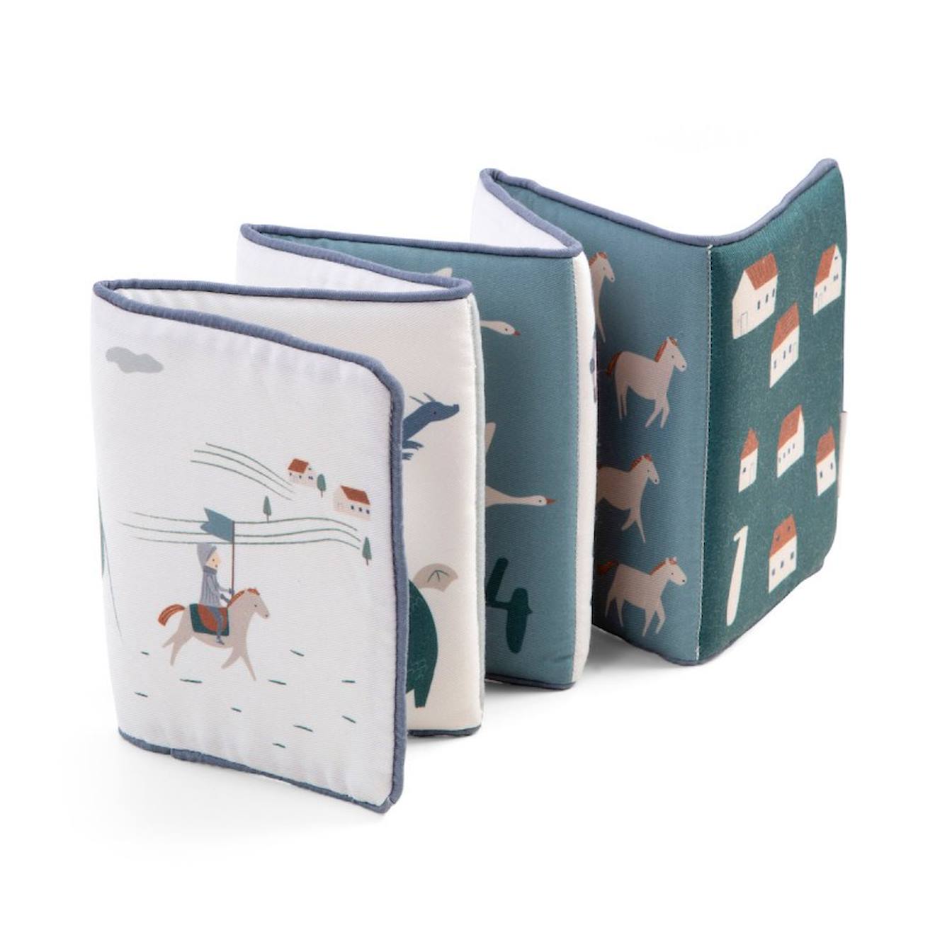 Livre D'activités En Tissu Dragon Tales Bleu