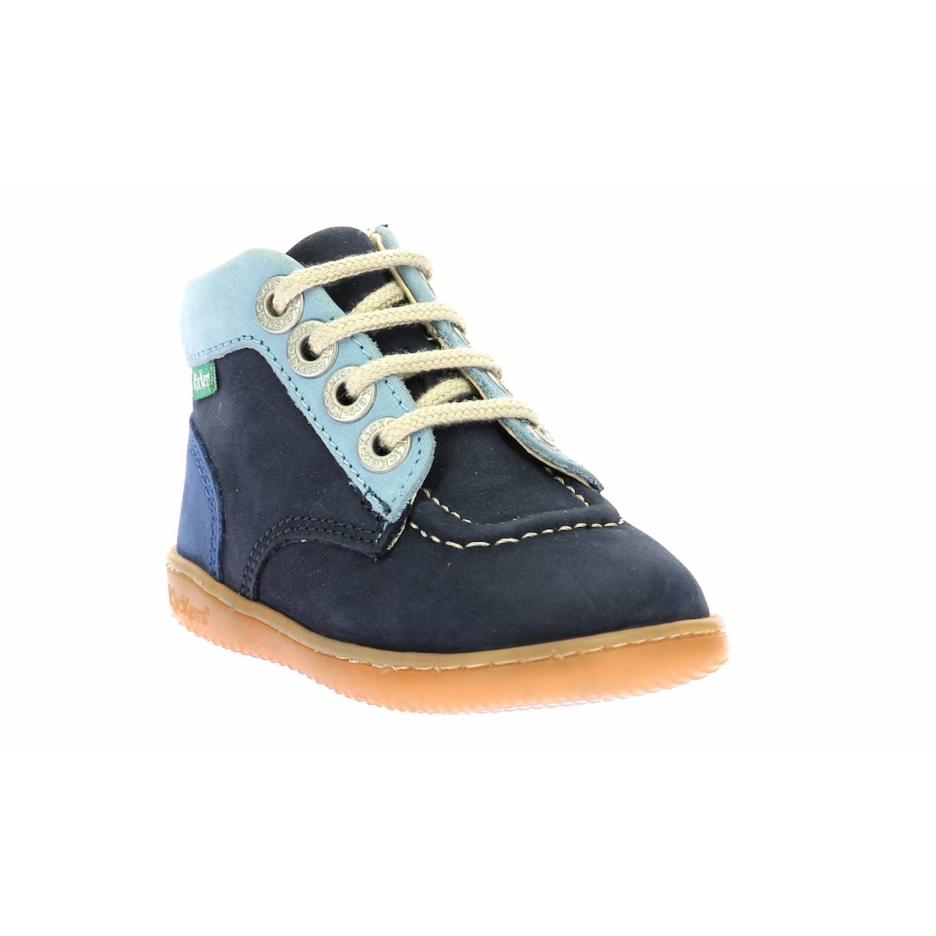 Bottillons Kickiconic Marine Orange Bleu