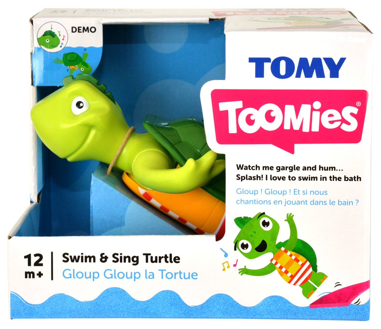 Jouet De Bain - Gloup Gloup La Tortue - Chante Et Nage Sur Le Ventre Et Sur Le Dos ! Dès 12 Mois Multicolore