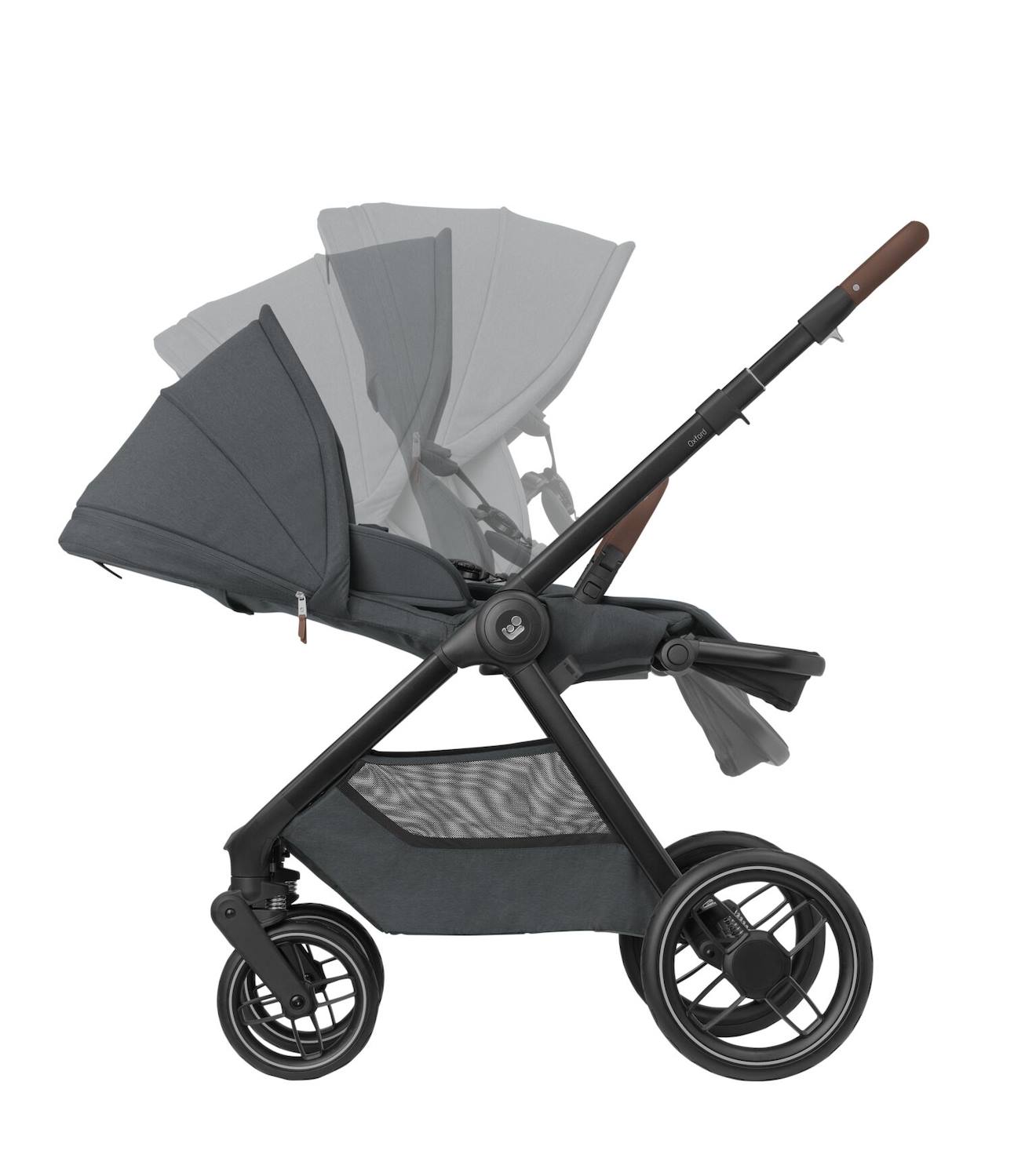 Poussette Naissance Oxford Avec Nacelle Sense Graphite Twillic (Maxi-Cosi) - Image 2