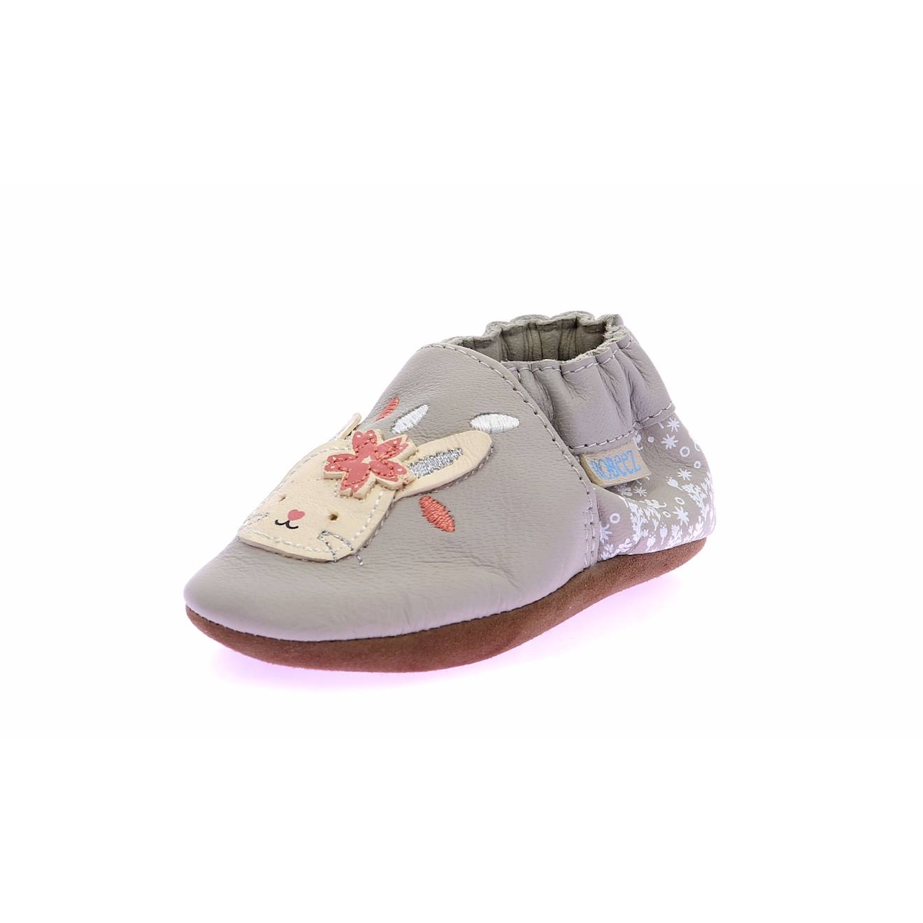 Chaussons Bébé Heart Friend Gris Clair
