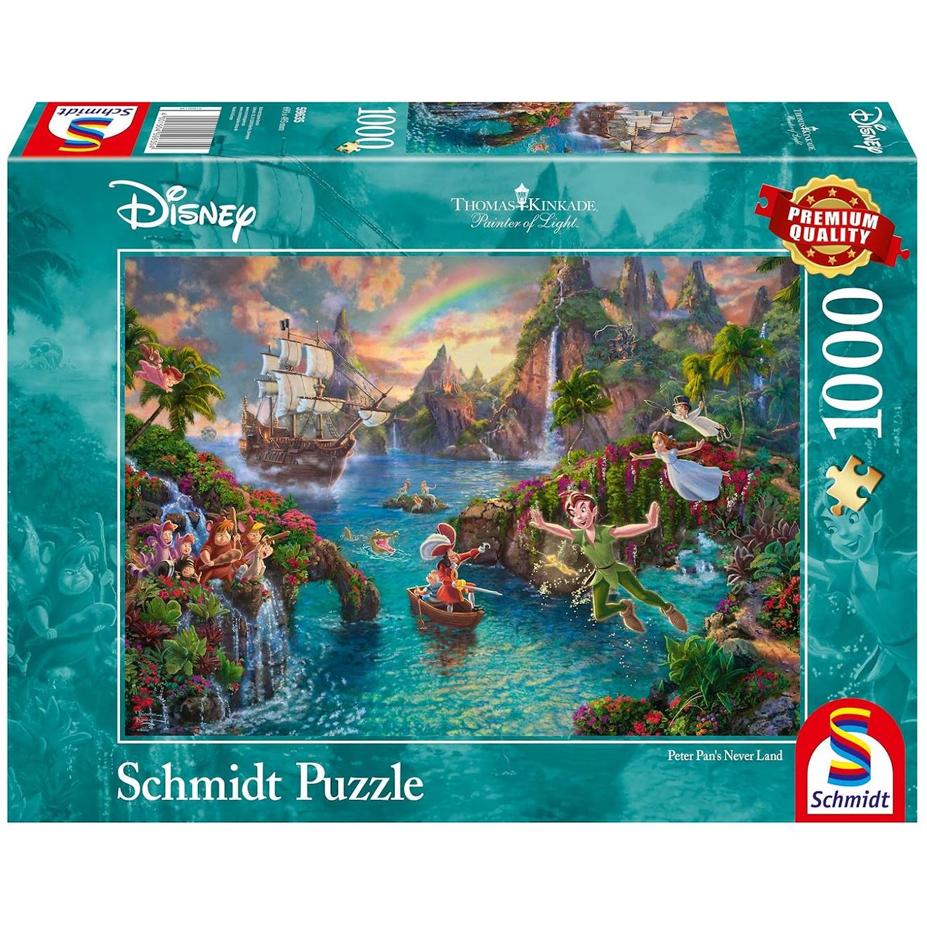 Puzzle Peter Pan 1000 Pcs Vert