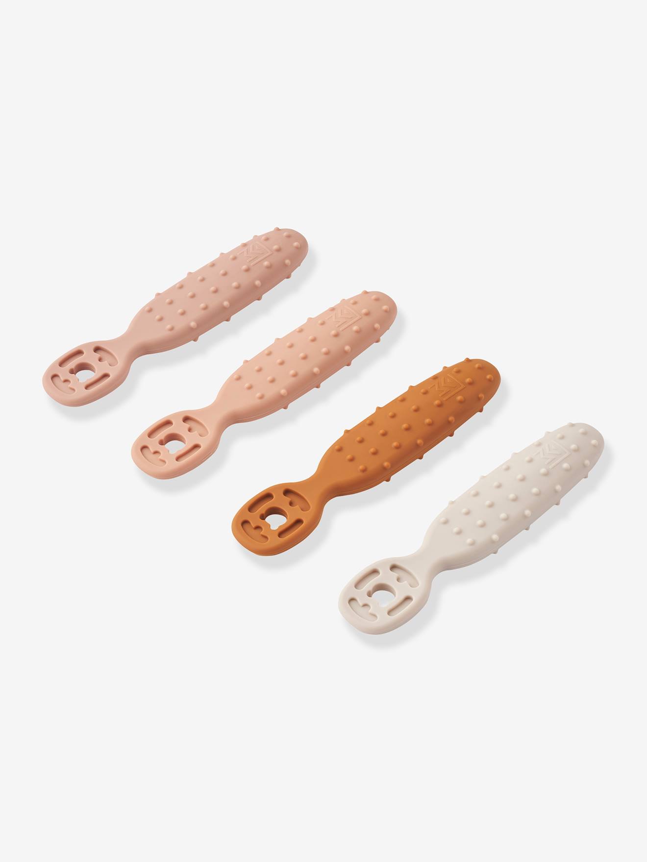 Lot de 4 cuillères d'apprentissage Caelia lot rose