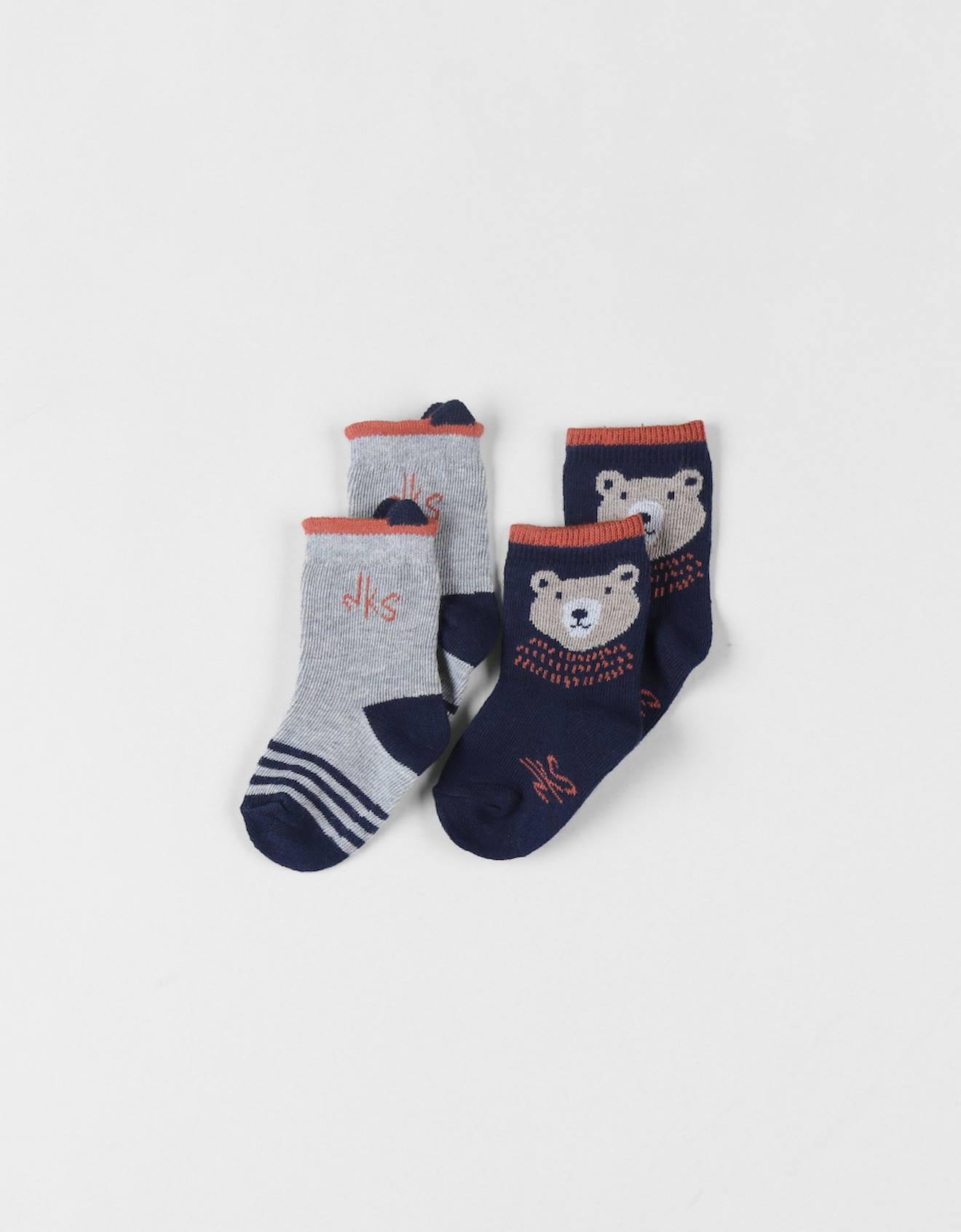 Noukies - Set De 2 Paires De Chaussettes En Tricot Bleu